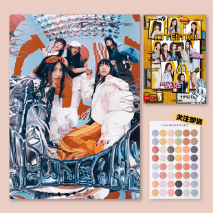 newjeans鲸妹NJZ海报周边金玟池HANNI房间宿舍装饰画墙贴无框画2