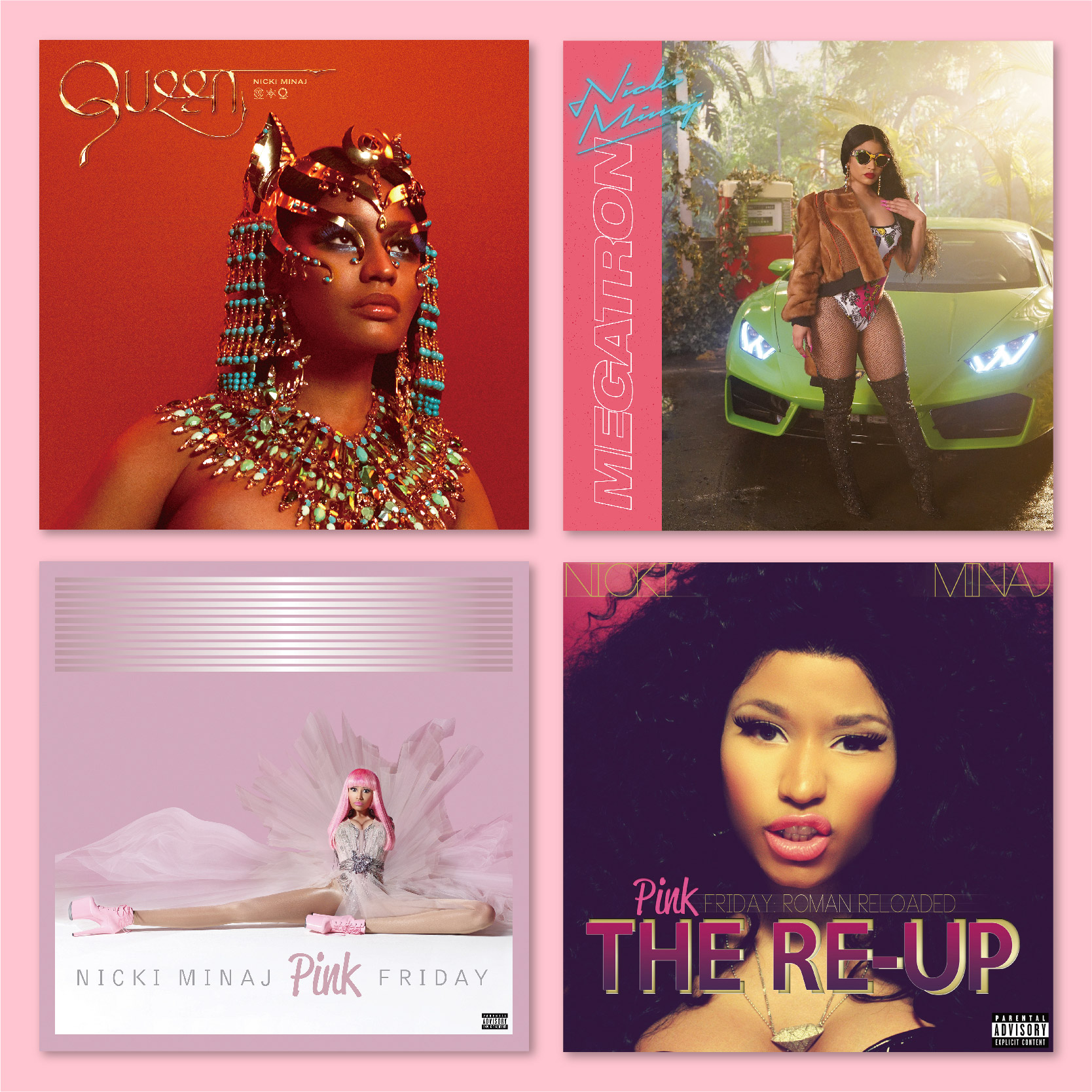 Nicki Minaj麻辣鸡音乐专辑封面海报装饰画墙贴无框画贴墙照片图片