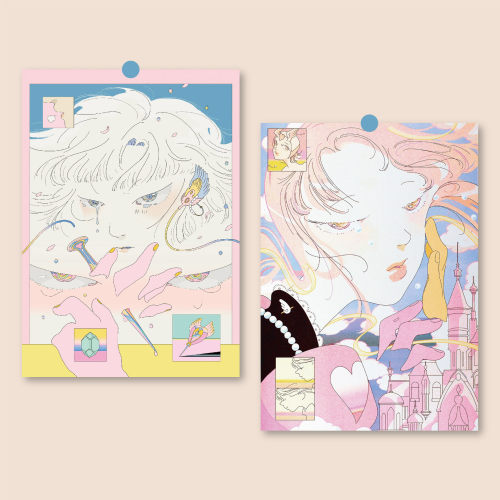 低级失误艺术家插画海报全店5送1