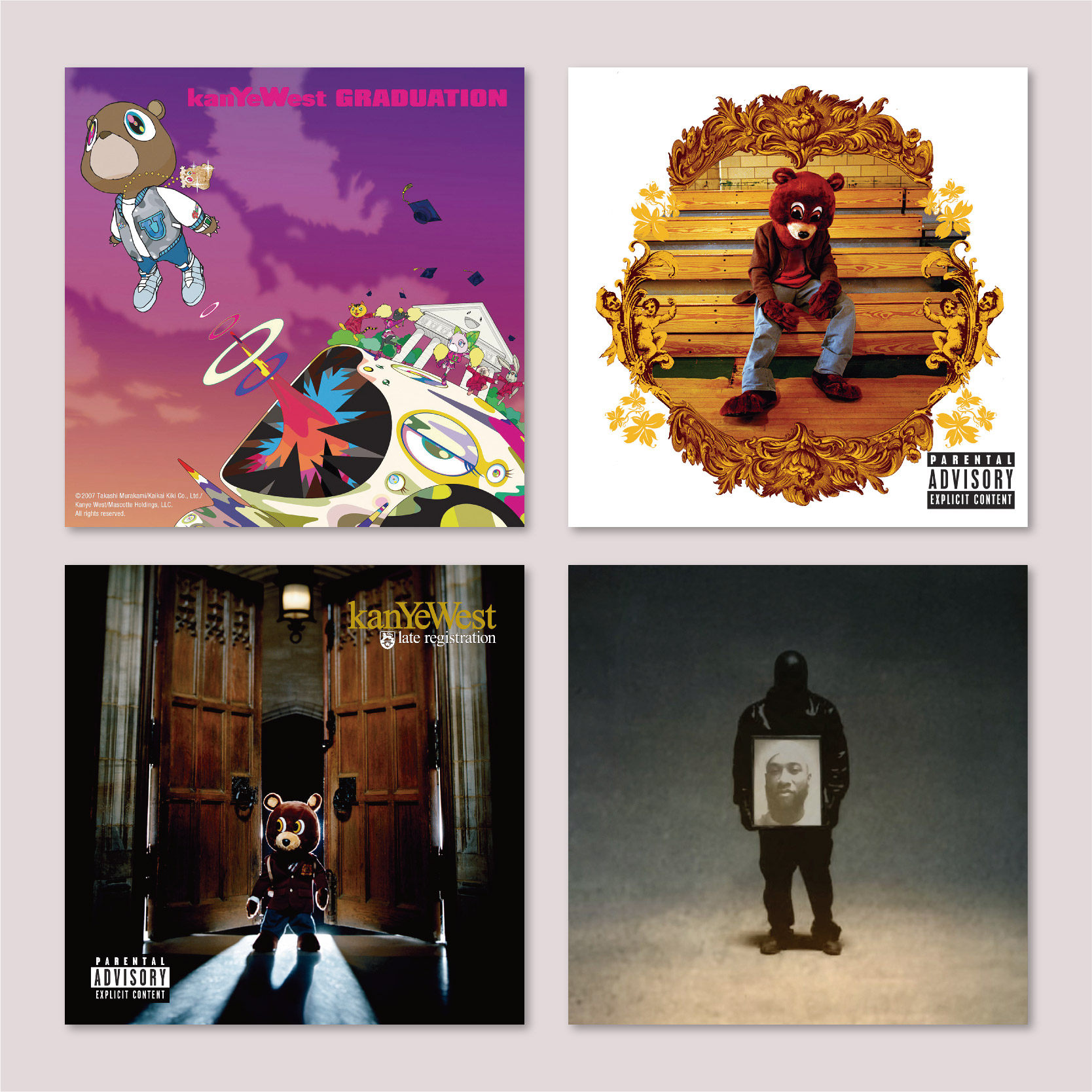 Kanye侃爷专辑封面海报嘻哈说唱卧室房间宿舍装饰画墙贴无框画,家居饰品,现代装饰画,淘宝优惠券,粉丝福利购,淘宝优惠卷