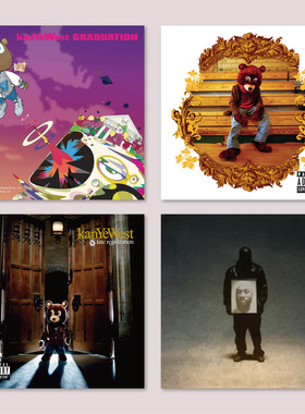 Kanye侃爷专辑封面海报嘻哈说唱卧室房间宿舍装饰画墙贴无框画