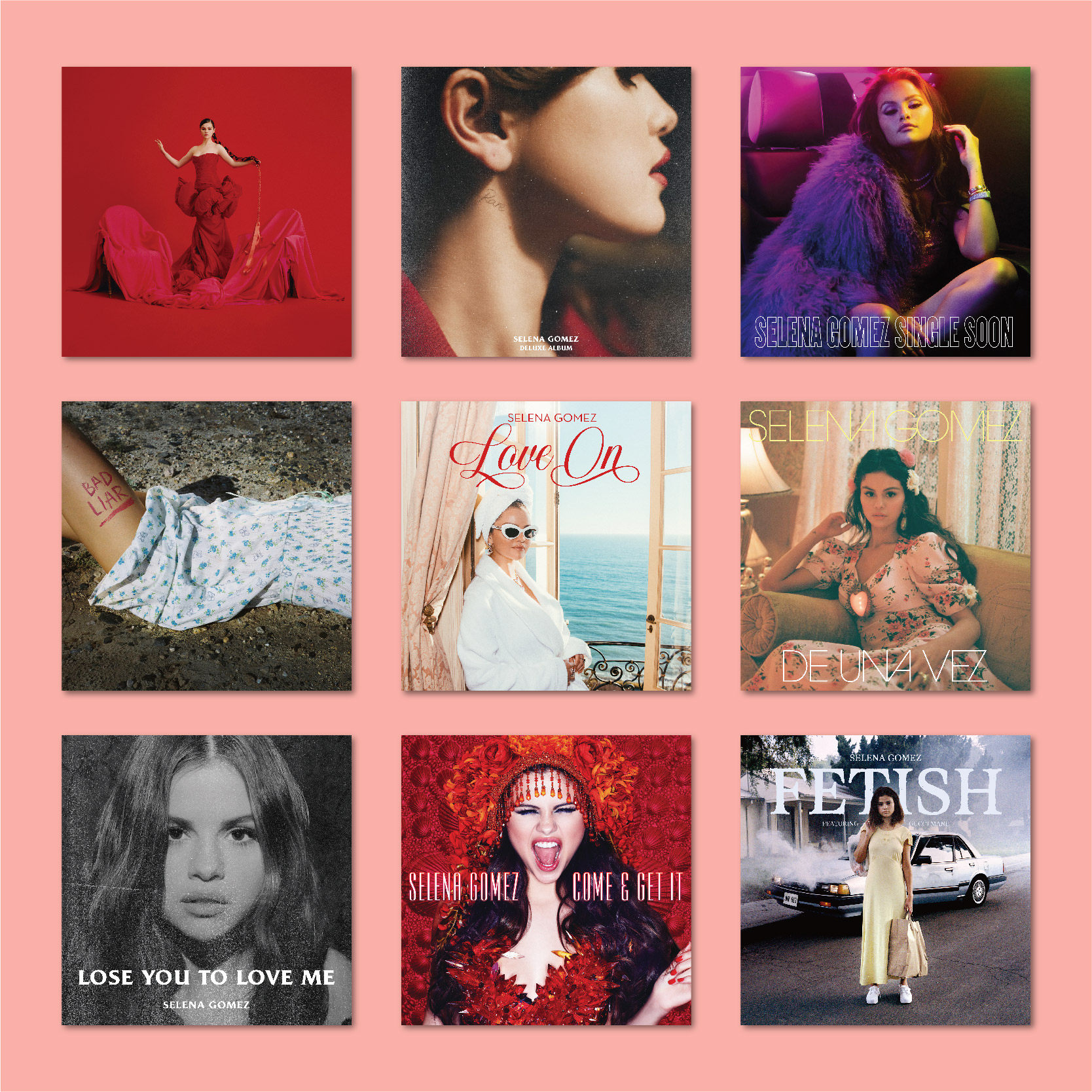 SelenaGomez专辑封面海报满5送1