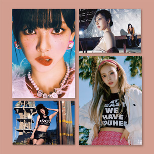 karina柳智敏刘知珉海报写真aespa女团房间装饰画墙贴无框画挂画1