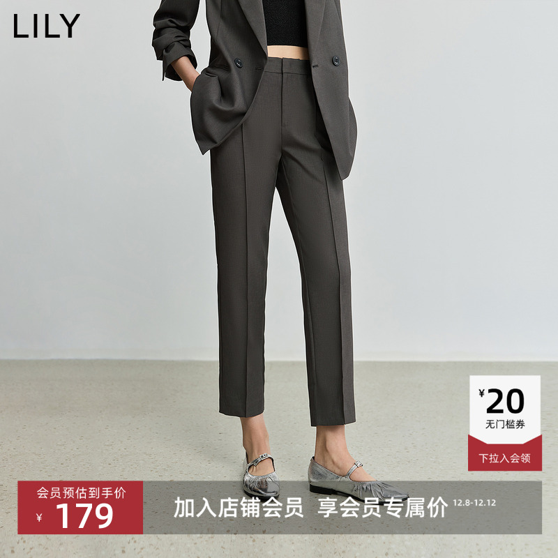 小直筒九分西装休闲裤LILY通勤
