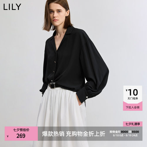 LILY通勤新款古巴休闲外套衬衫