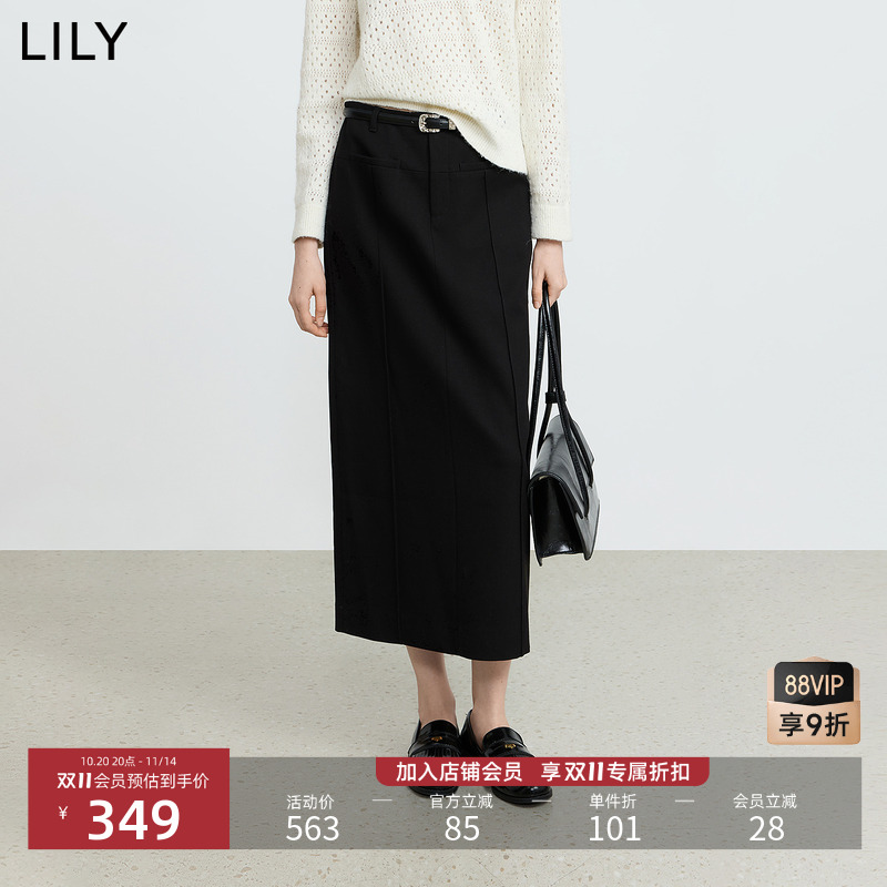 LILY通勤显瘦女装弹力新款半身裙