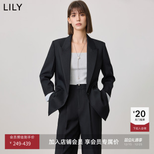 外套女 宽松休闲松弛感通勤精致高级感西装 零压西装 LILY2025新款