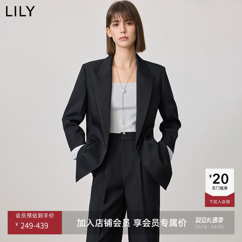 零压西装LILY休闲通勤宽肩外套