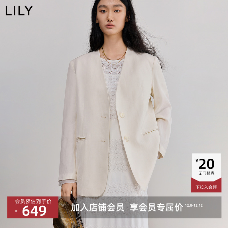 LILY新款通勤简约西装外套