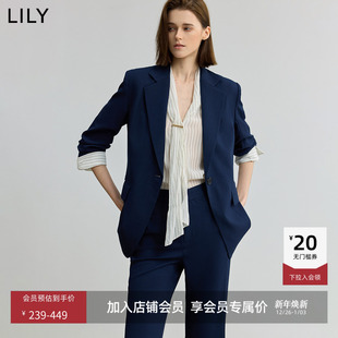 收腰职业通勤高级感西装 复古气质七分袖 外套 女装 LILY2025新款