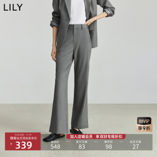 女装 微喇裤 格雷系时尚 裤 职业通勤显瘦休闲高腰西装 LILY2025秋新款
