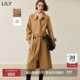 LILY冬新款 女装 绵羊毛美拉德百搭宽松OL通勤双面呢大衣女外套