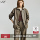 商场同款 LILY2025秋新款 女装 复古气质通勤宽松休闲衬衫 外套