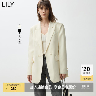 商场同款 通勤气质西装 LILY新款 一粒扣盘扣修身 外套女 新中式