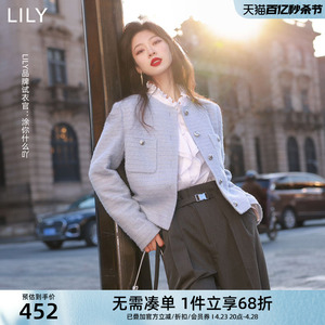 Lily绵羊毛复古小香风短外套