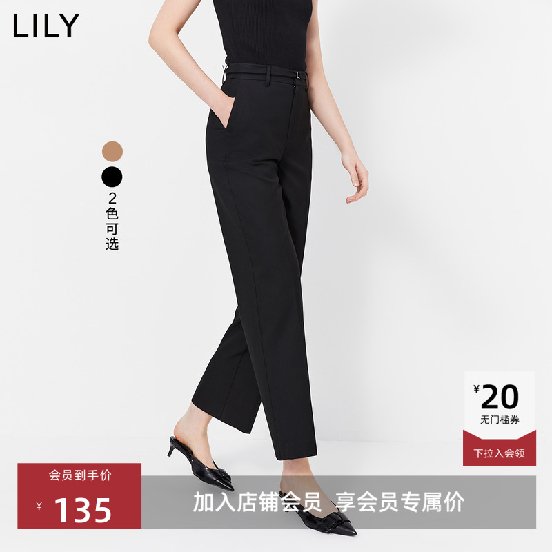 Lily时尚通勤西装休闲裤专柜甄选