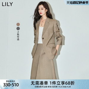 LILY简洁一粒扣职业西装外套