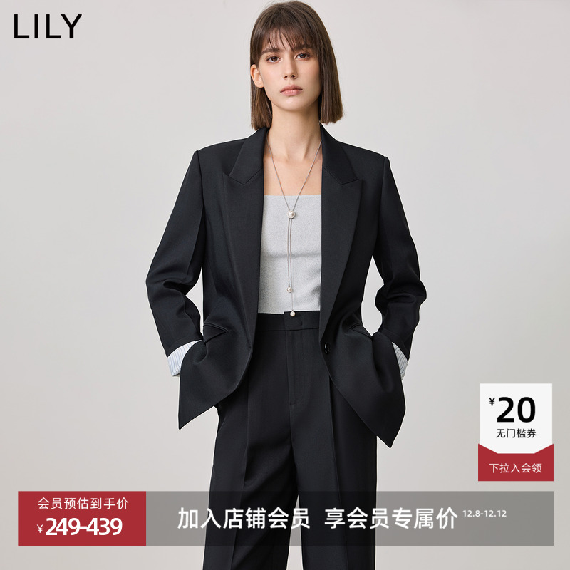 零压西装LILY休闲通勤宽肩外套