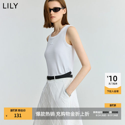 LILY无袖修身圆领弹力百搭吊带
