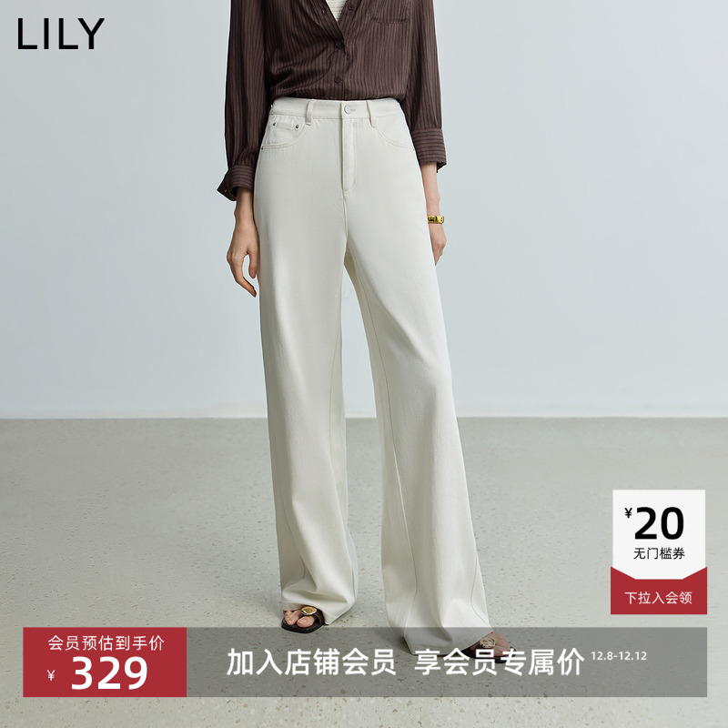 LILY百搭直筒简约通勤牛仔裤