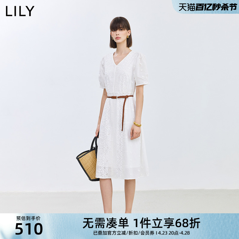 浪漫蕾丝连衣裙LILY温柔白月光