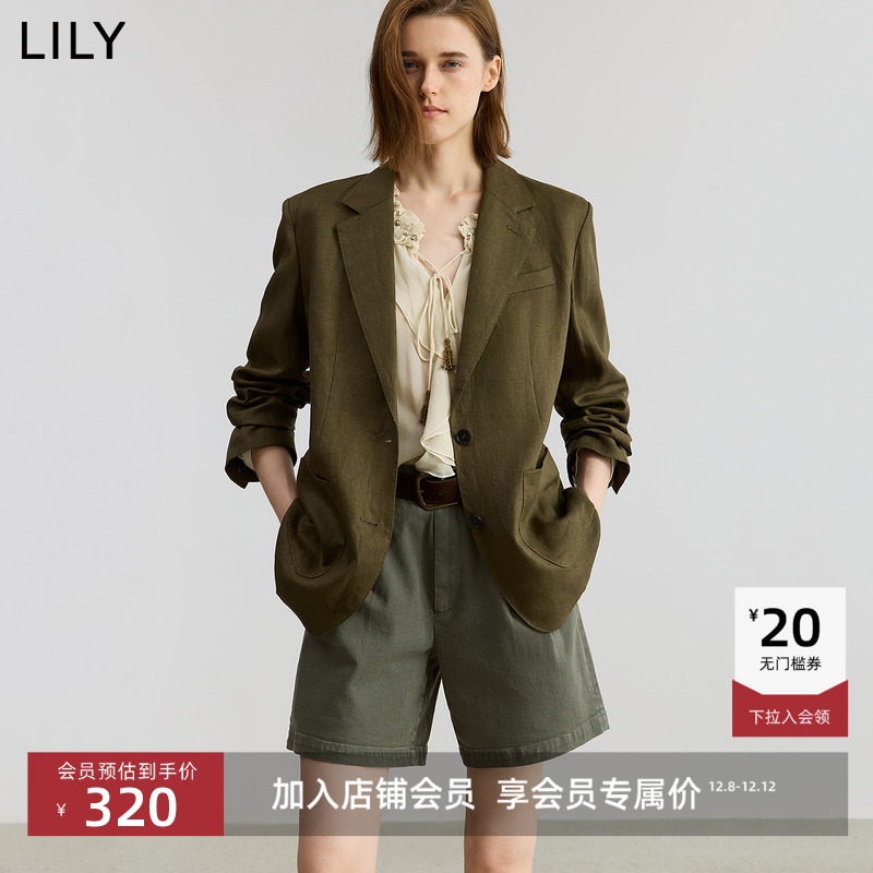 LILY复古老钱风经典新款西装外套