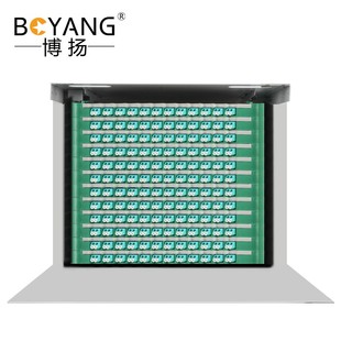 博扬144口288芯ODF光纤配线架子框单元 体满配LC万兆多模OM4双工