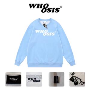 WHOOSIS（不知其名）幻影圆领卫衣上衣春秋百搭美式情侣简约男女