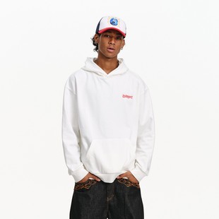 BURNIN *火焰横排小火苗logo左胸口连帽卫衣长袖休闲百搭情侣春季