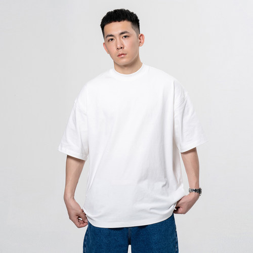 TOPTIERBRO280g基础小领口T恤