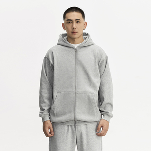 加绒保暖双拉链外套 470g复合奥粒绒连帽卫衣男冬季 TOPTIER BRO