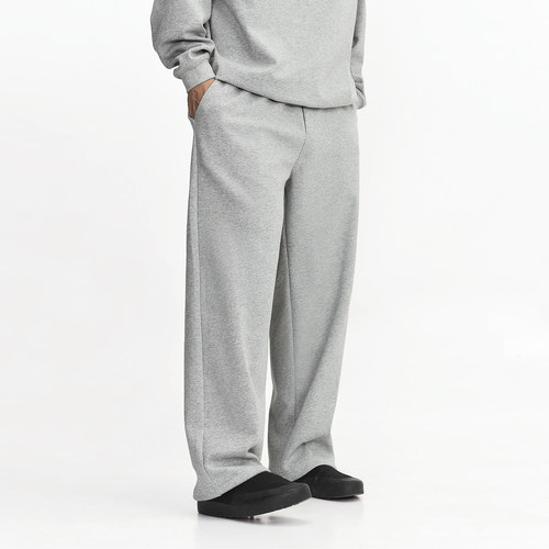 400g牛奶丝复合基础款卫裤男宽松