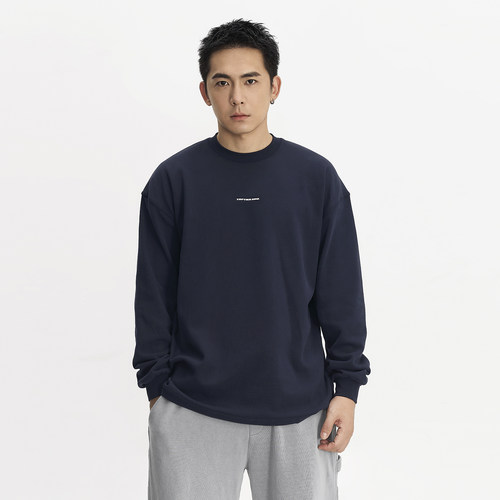 TOPTIERBRO高密精梳棉长袖T恤