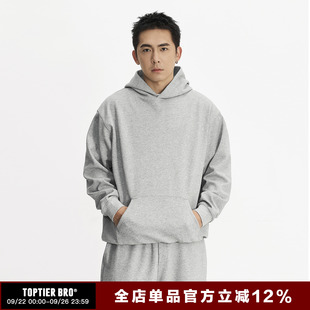 400g牛奶絲復合連帽衛衣男寬松休閑基礎款 TOPTIER BRO 25AW 帽衫
