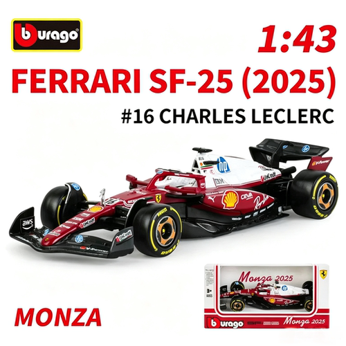 【现货首发】比美高1:43法拉利SF25蒙扎特涂F1方程式赛车模型