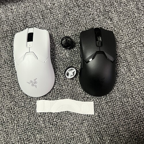 原装Razer雷蛇毒蝰V2Pro白色黑色无线鼠标上壳脚贴顶盖底壳鼠标壳