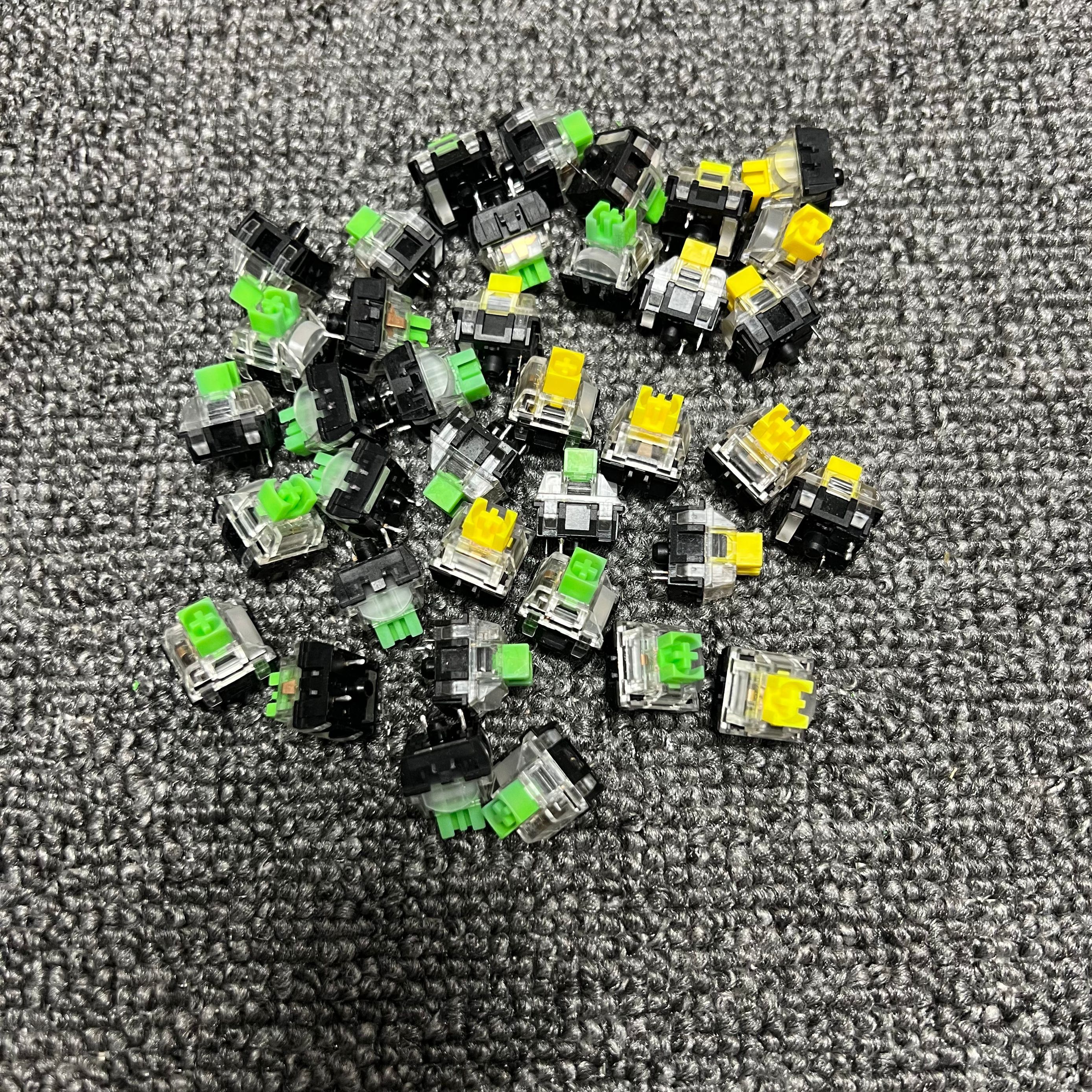 雷蛇黑寡妇机械键盘原装拆机轴幻彩绿轴黄轴橙轴  新款透明轴