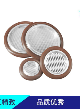 高强度防脱落硬网真空密封带过滤网支架+氟胶圈 KF16 25 40 50