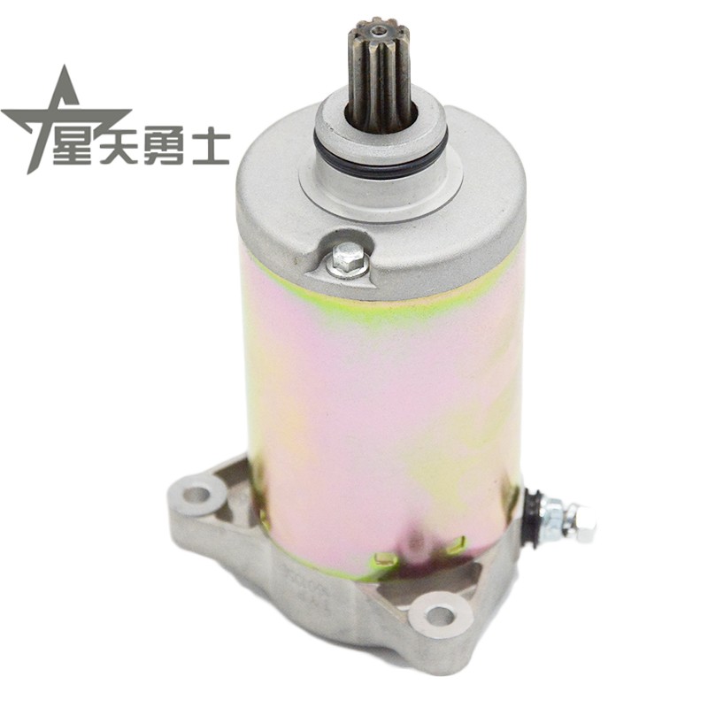 适用望江铃木太子摩托车起动马达GN250 WJ250 QM250J-2DL启动电机