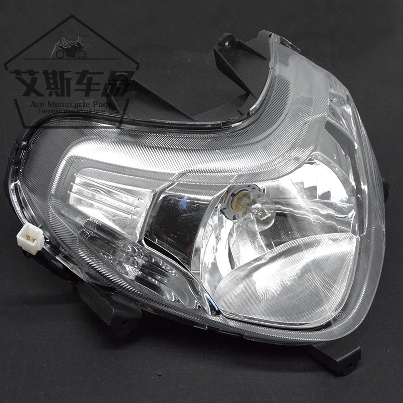 适用豪爵铃木踏板摩托车天玉UZ125T-ACE大灯总成前照灯外壳玻璃