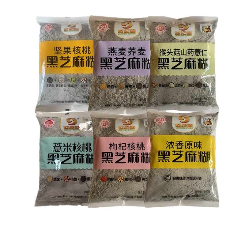 世纪春加钙500g早代餐黑芝麻糊图片