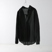 真心好高级感黑色天丝衬衫 女通勤气质百搭宽松垂感抗皱防晒衬衣