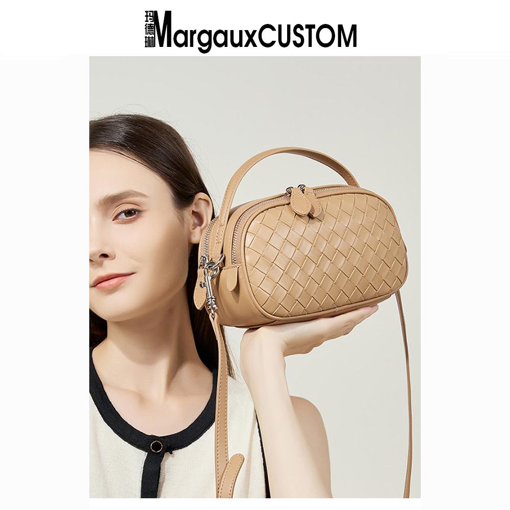 2024夏天新款真皮手提小方包时尚