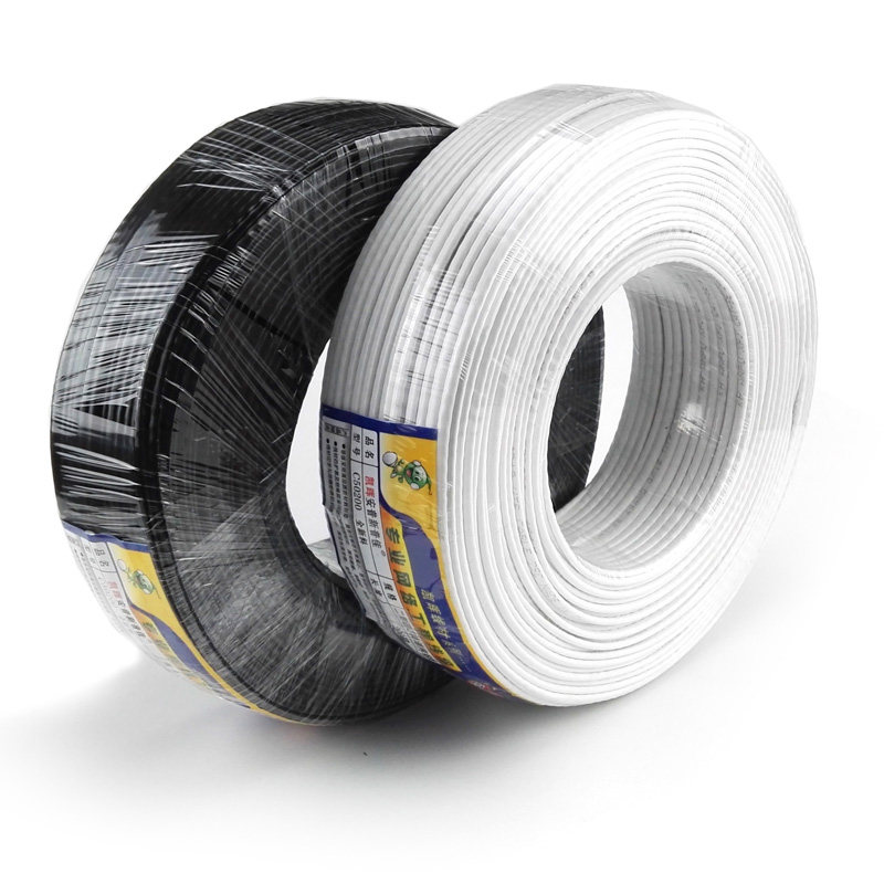 4心网线 四芯电话线网络宽带专用线黑色白色200米超五类铜包铝线