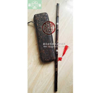 森雀牌精品洞箫白铜插口王峰传签名特制专业三节演奏箫八孔F调G调