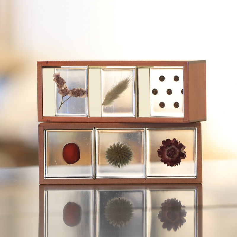 日本宙sola cube桌面展示摆支架植物标本立方体收纳盒LED灯座配件