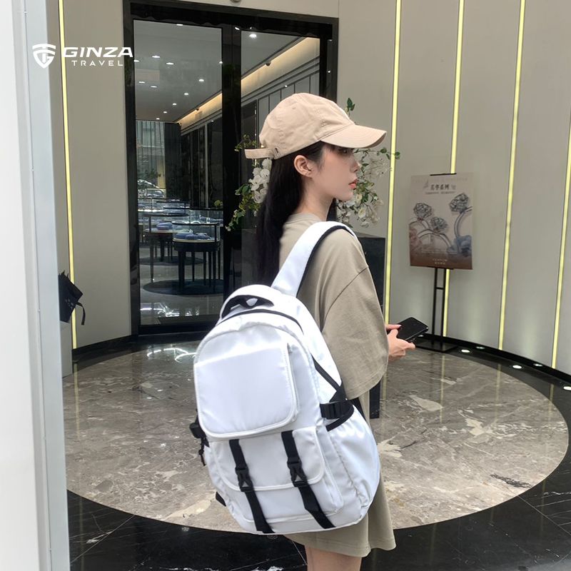 银座背包时尚潮流印花双肩包男女学生书包大容量电脑包旅行包耐用