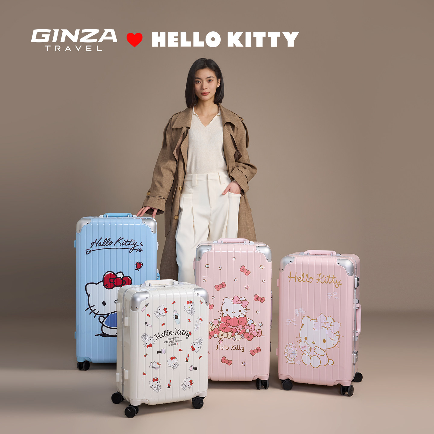 hellokitty旅行箱银座图片