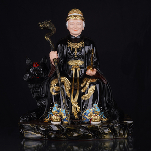 黑妈妈像树脂彩绘坐黑狐狸黑老太太神像摆件四大家族像体供奉家用