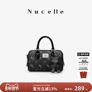 NU纽芝兰飞马波士顿包女式2026新款款枕头包斜挎保龄球包手提小包